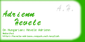 adrienn hevele business card